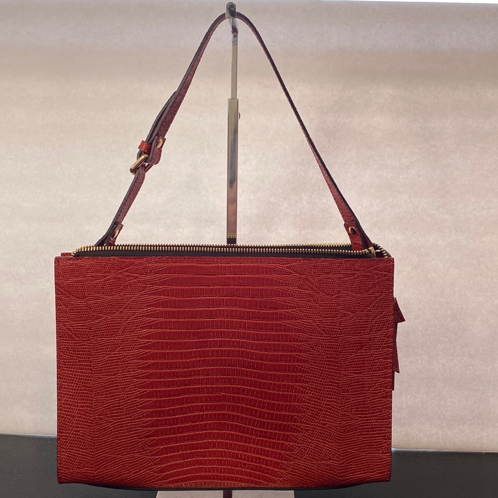 Claudia Firenze micól snake print embossed leather made In Italy